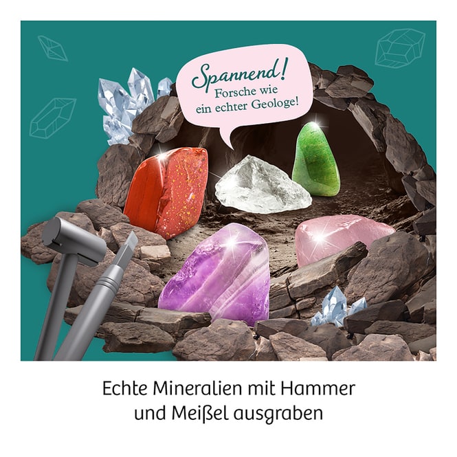 Mineralien - Ausgrabungs-Set - Mitbring-Experimente