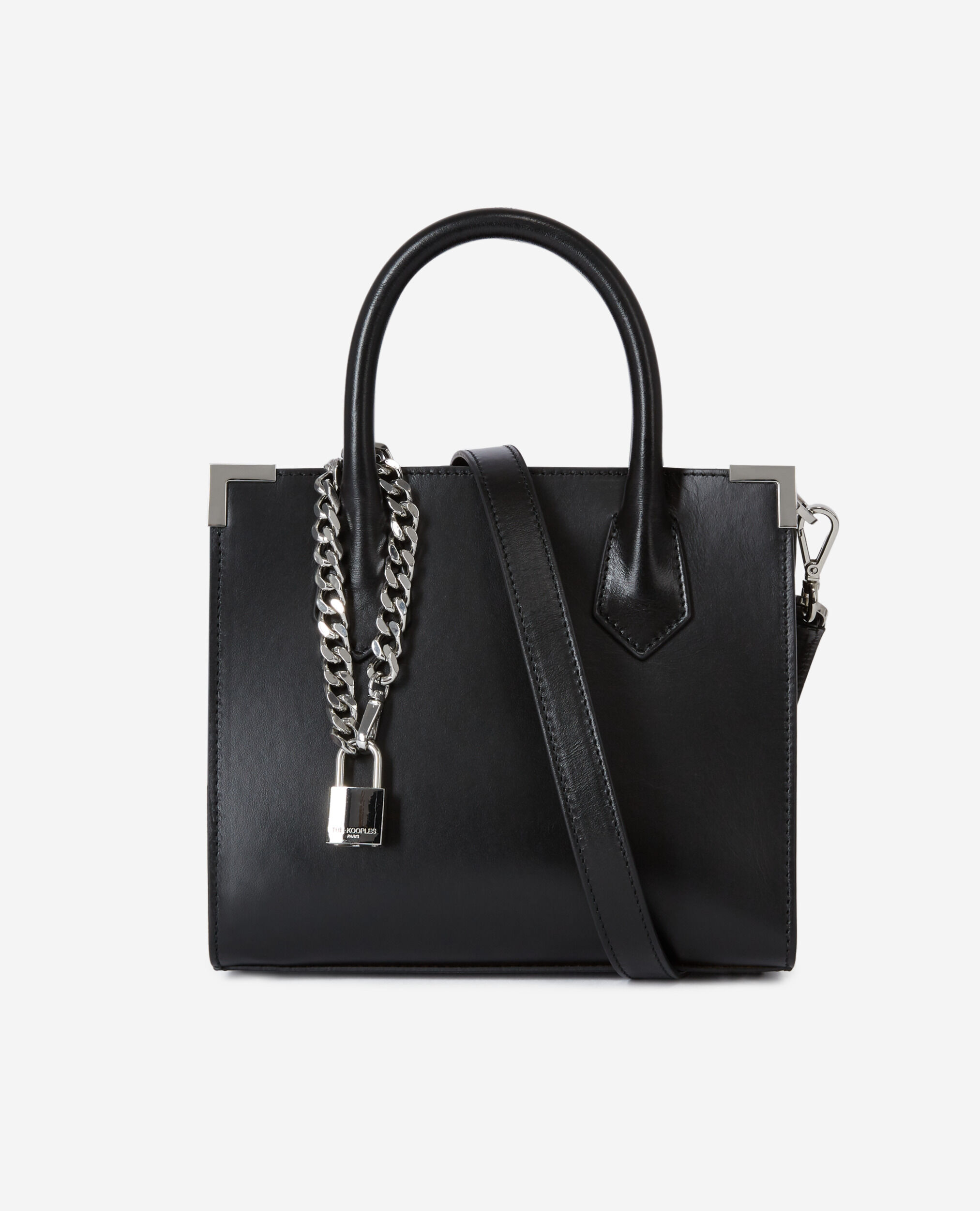 Sac Ming medium cuir lisse noir