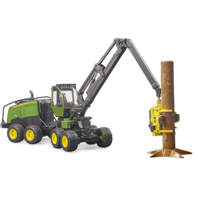 BRUDER 02135 John Deere 1270G Harvester mit 1 Baumstamm