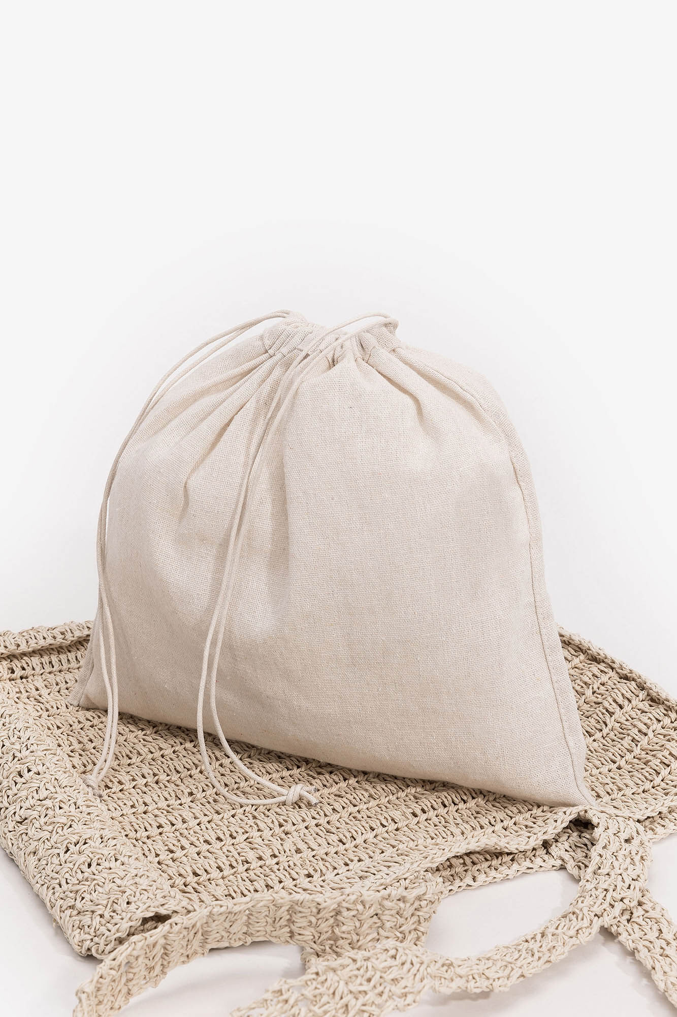 Sacola de compras artesanal - bege
