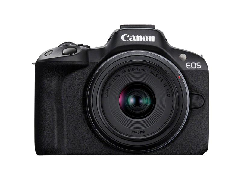 Canon Fotokamera EOS R50 Kit RF-S 18-45 Schwarz Perfekte Einstieg in die EOS R Reihe für aktive Content Creator