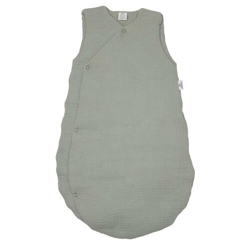 Gigoteuse en double gaze ouatinée 0-6 mois Vert de gris - BB&CO