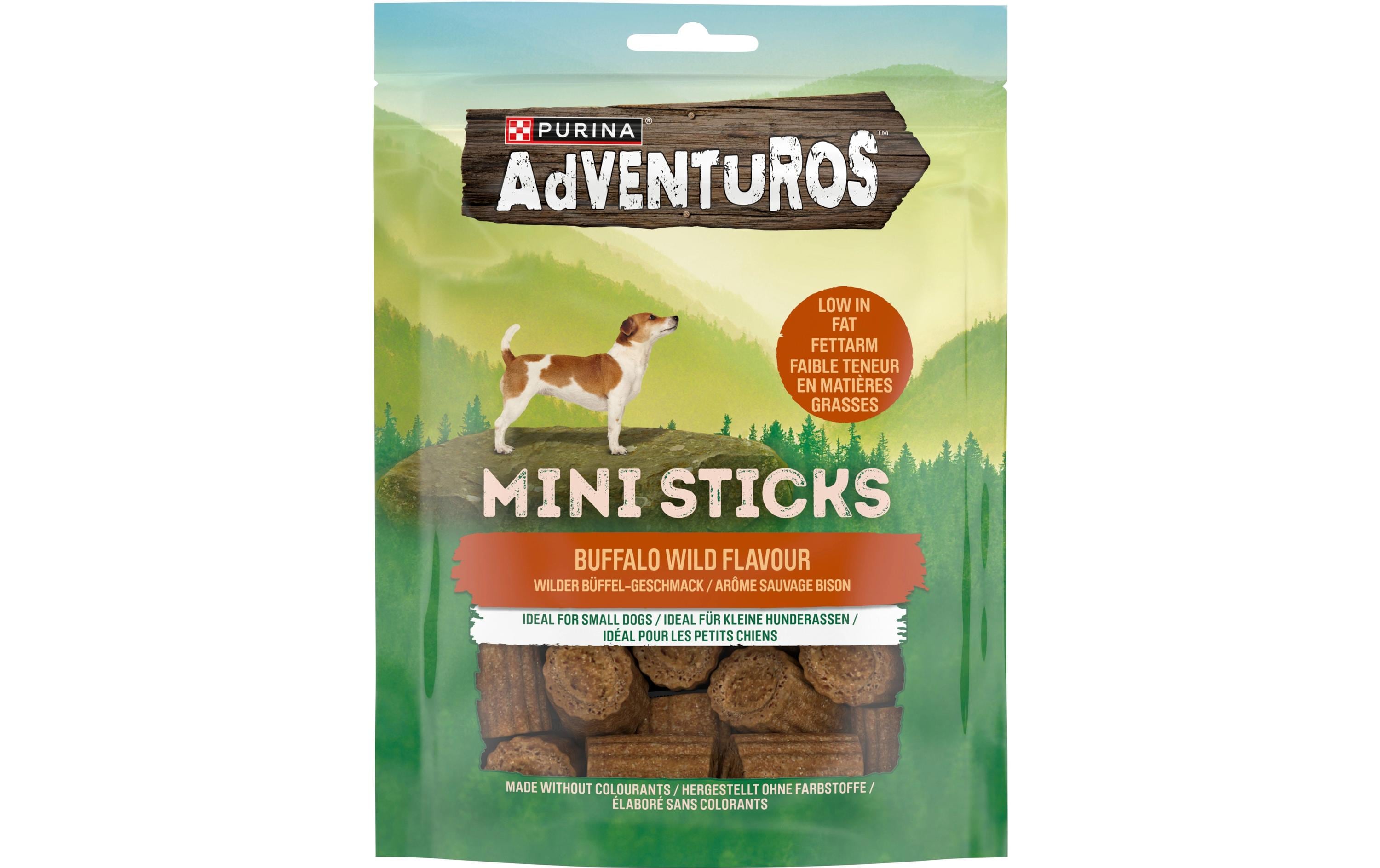 Mini Sticks Büffel 90 gErgänzungsfuttermittel für ausgewachsene Hunde