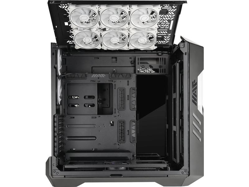 Cooler Master PC-Gehäuse HAF 700 EVO Schwarz Vielseitig einsetzbarer Big-Tower mit Sichtfenster