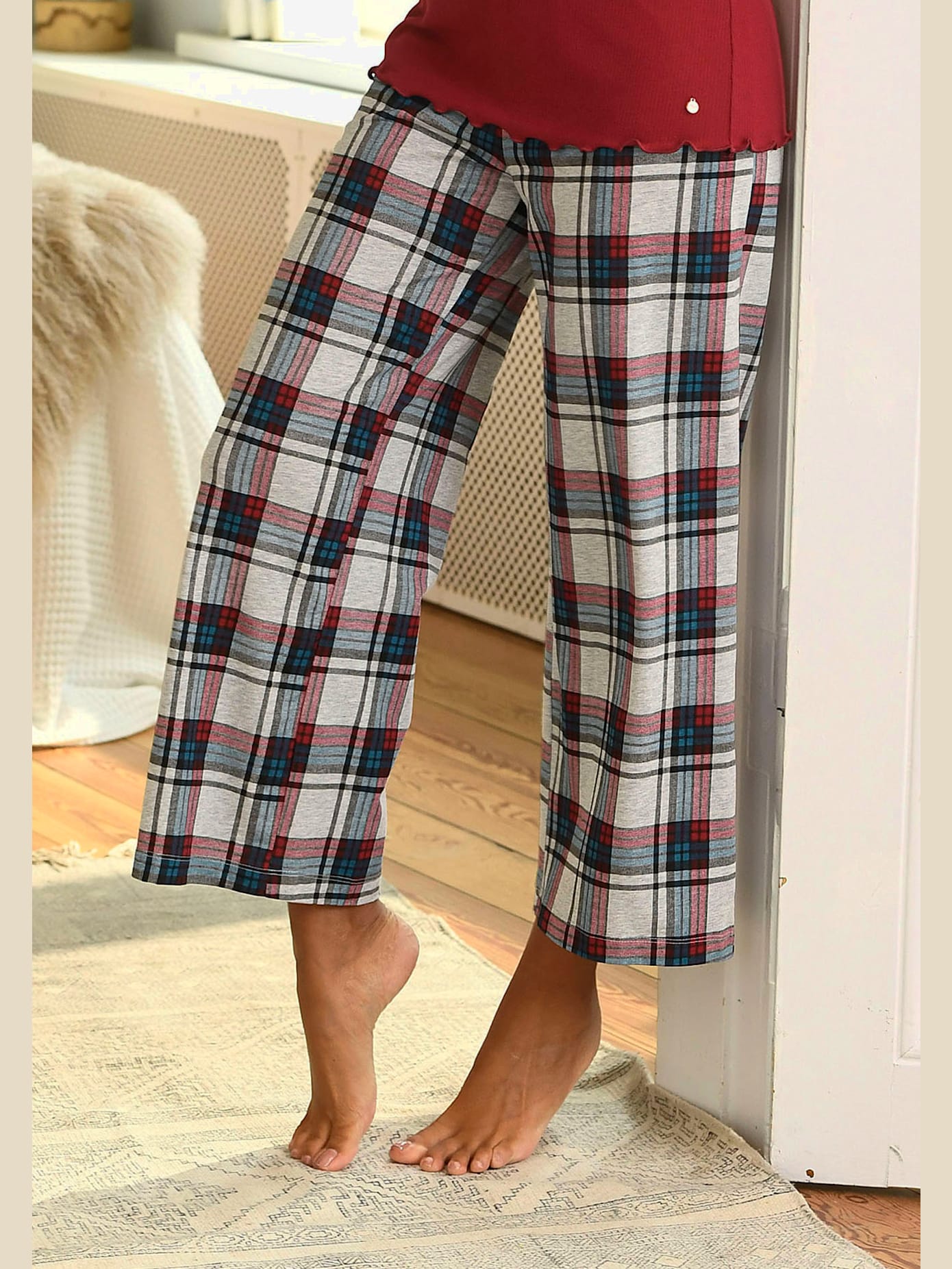 Bas de pyjama pantalon de nuit à motifs