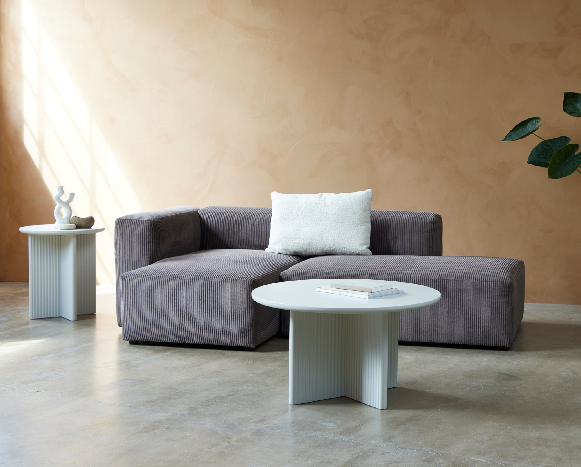 Brota Salontafel - ø80 cm - Greige