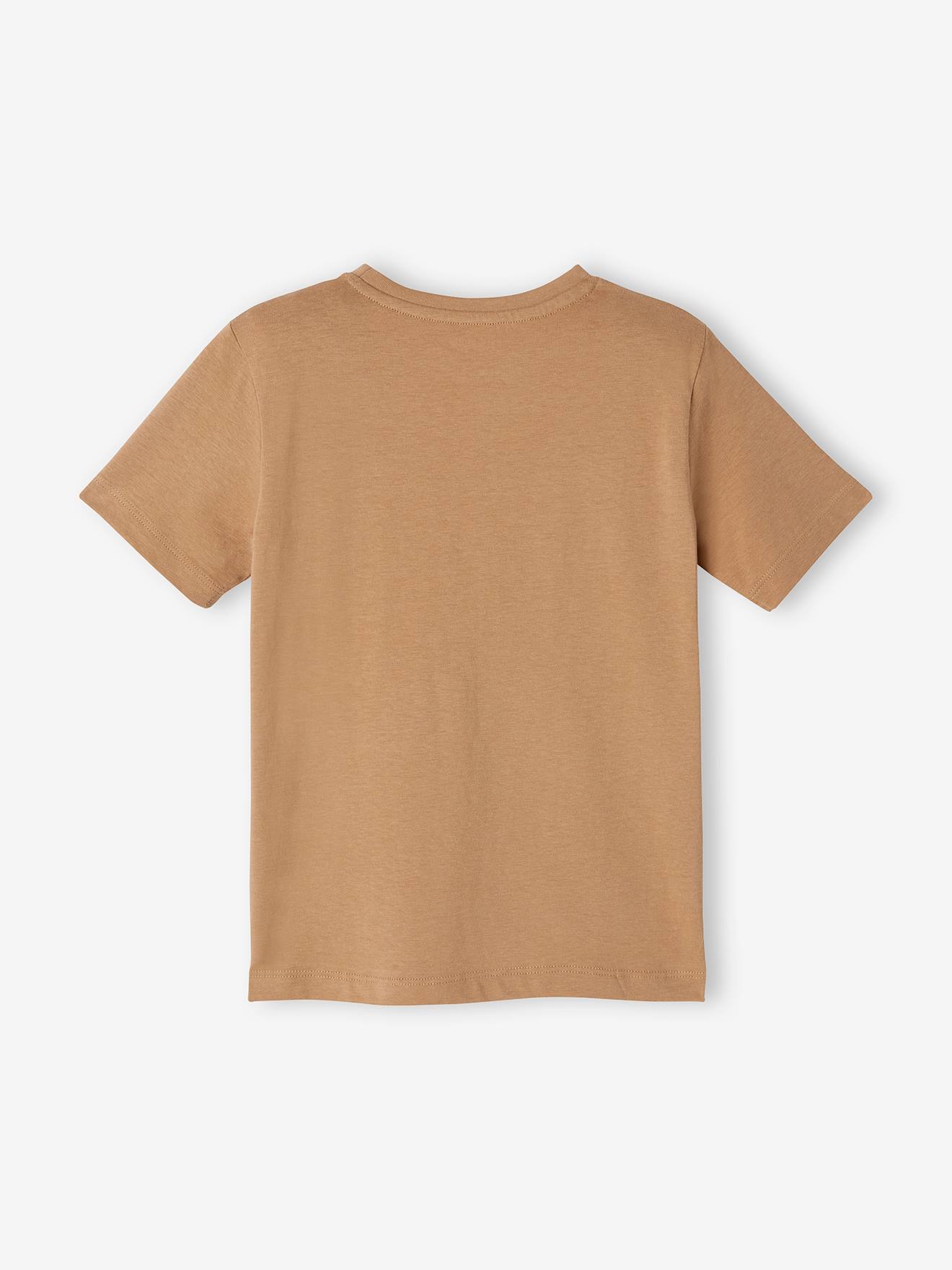Conjunto com 3 camisetas de manga curta sortidas para meninos, na cor amarela.