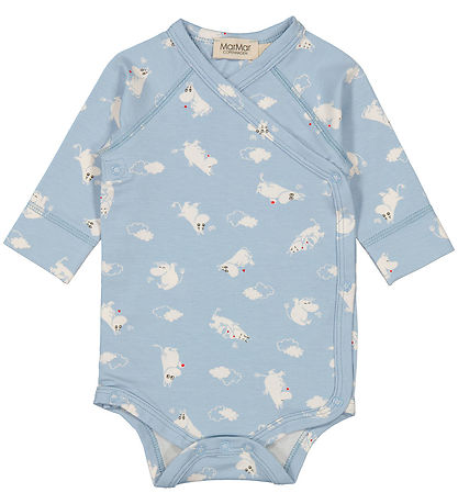 MarMar Wickelbody l/ä - Modal - Belito - Blue MOOMIN