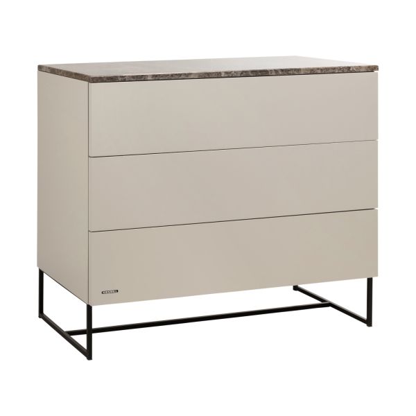 Kidsmill Modular 2 Commode 3L Mat Oatmeal - Zwart - Warm Taupe