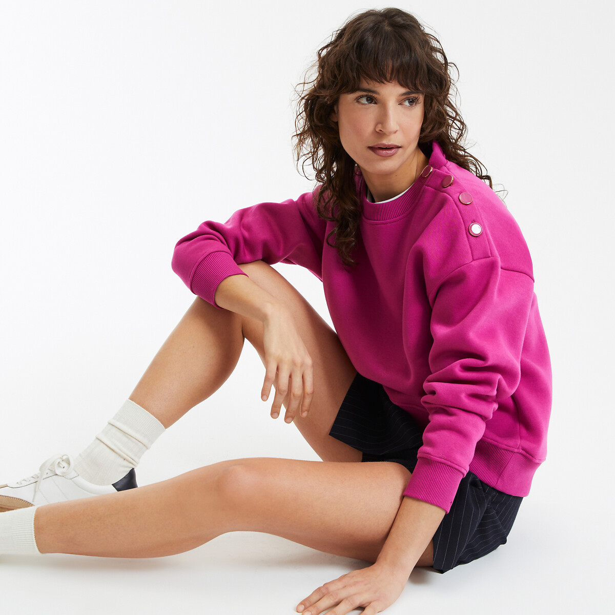COLEÇÕES LA REDOUTE<br>Suéter com gola redonda