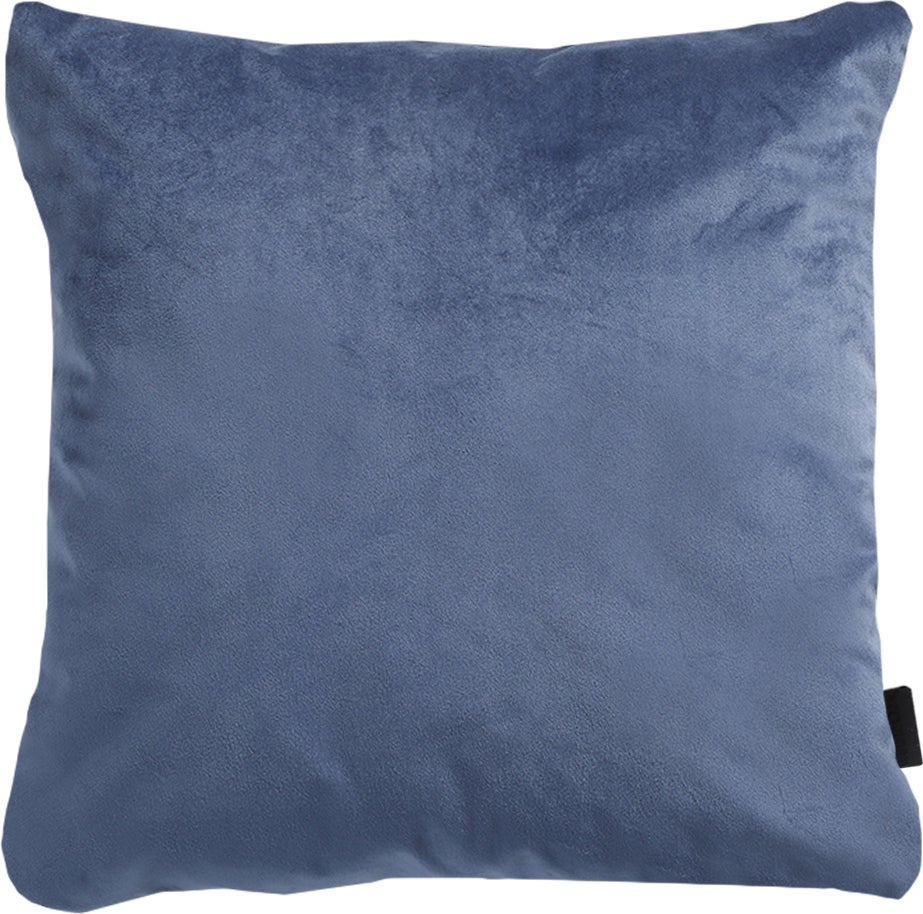 Madison sierkussen Velvet blauw 50 x 50 cm