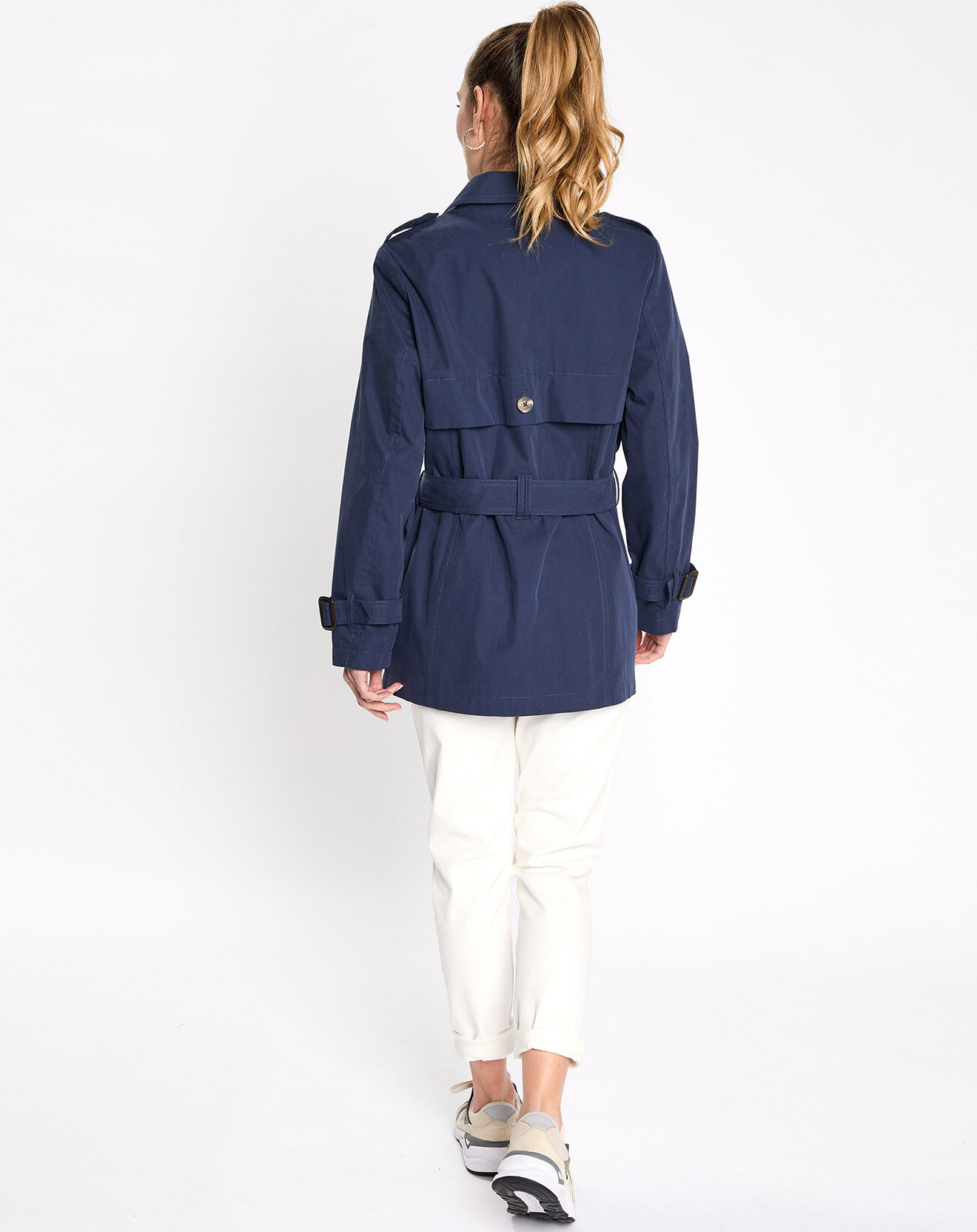 Esprit Trench court bleu marine