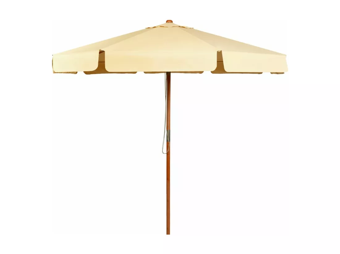 Parasol Inclinable Ø300CM avec Manivelle Anti-UV,Protection Solaire Toile Polyester Imperméable pour Jardin,Terrasse, Balcon