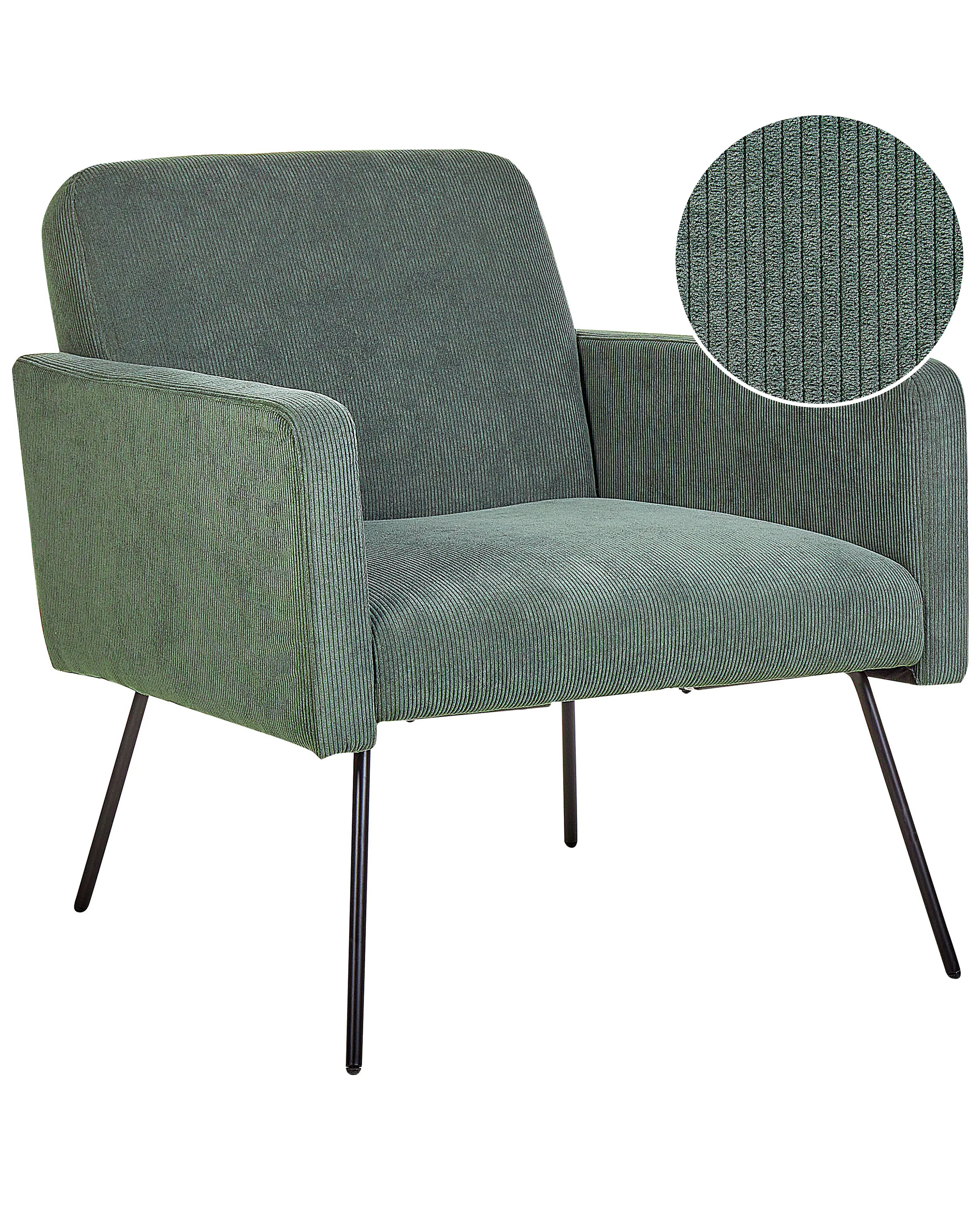 Fauteuil NARKEN Corduroy Donkergroen