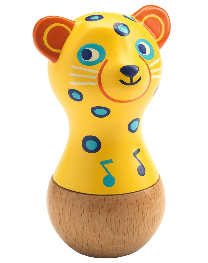 Kinder-Maracas ANIMAMBO – JAGUAR in gelb