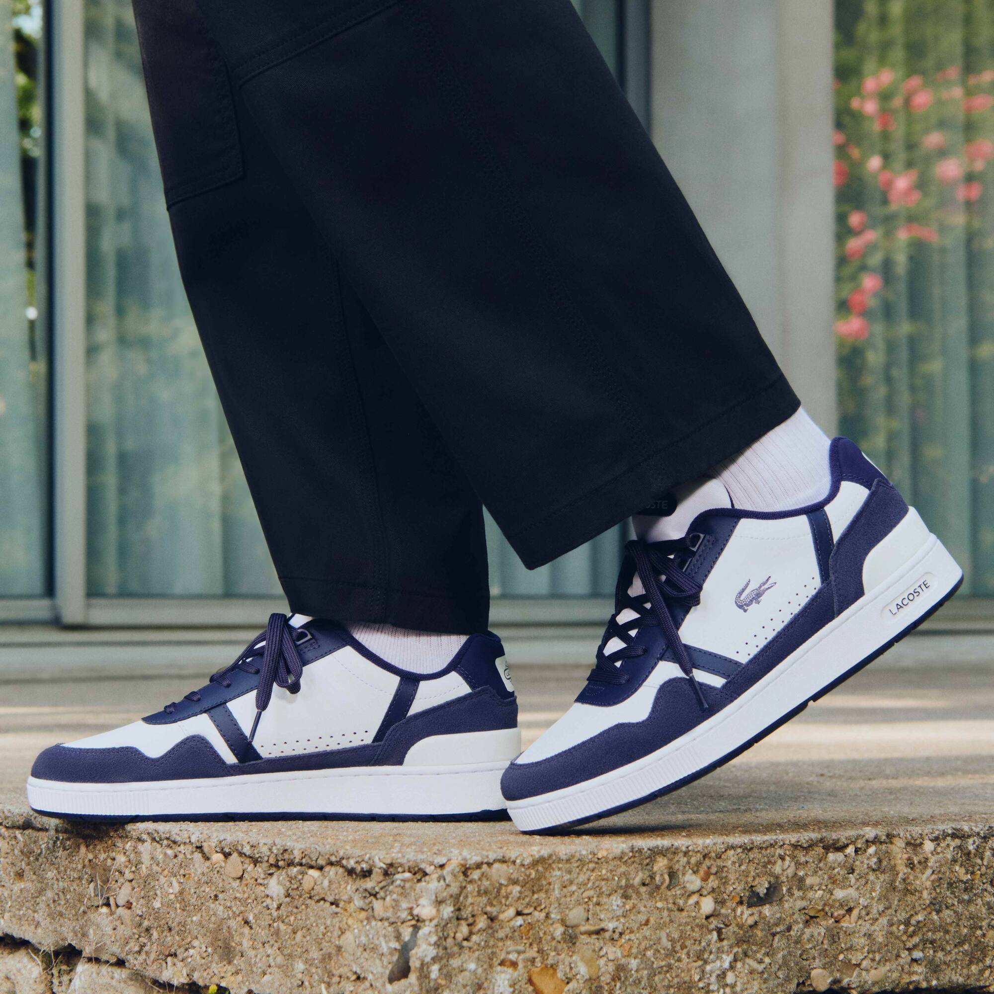 Sneakers T-Clip homme avec imprimé graphique Sneakers - Blanc - Lacoste - Homme