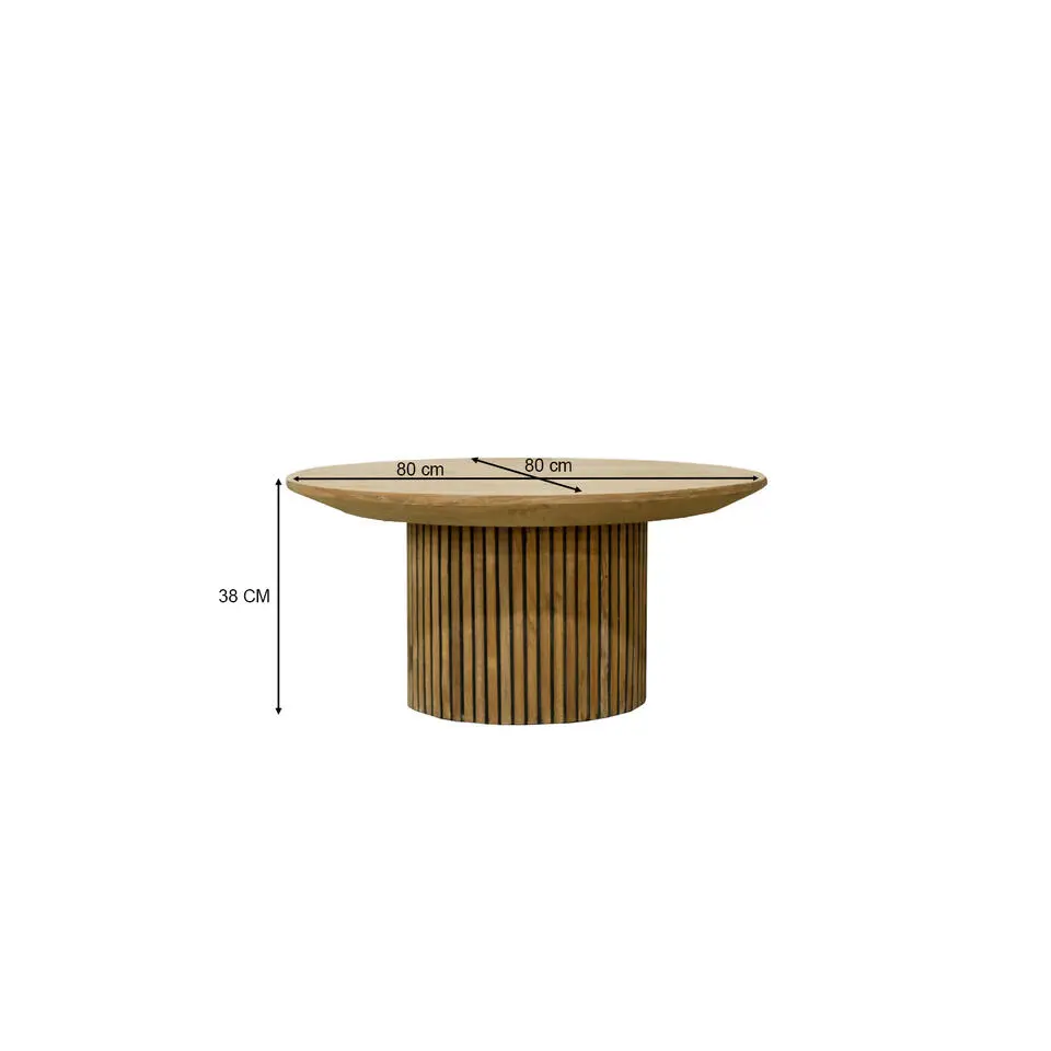 Livingfurn - Salontafel - Lausanne 80cm - Bruin