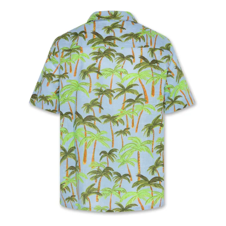 AO76 Chemise Hawaii Palmtrees | Vert