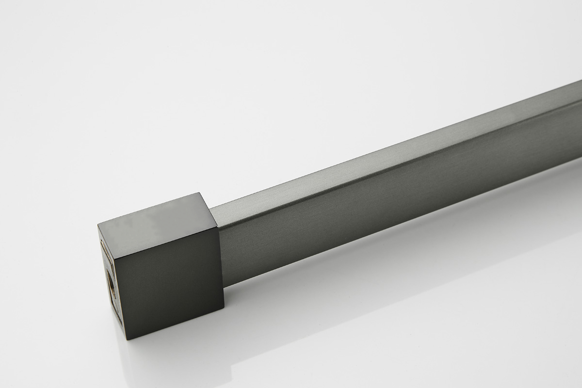 Saniclear Modern Iron douchecabine 120x70 met 70cm deur verouderd ijzer - gunmetal