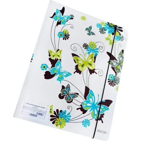 ONLINE 01226/6 Gummizugmappe Butterfly DIN A4
