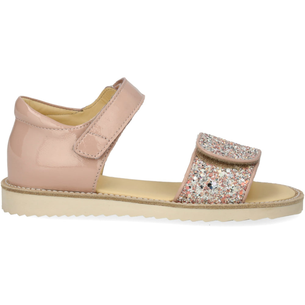 Køb Angulus Rosebud/Rosebud Glitter Laksandal Med Funklende Glitterdetalje