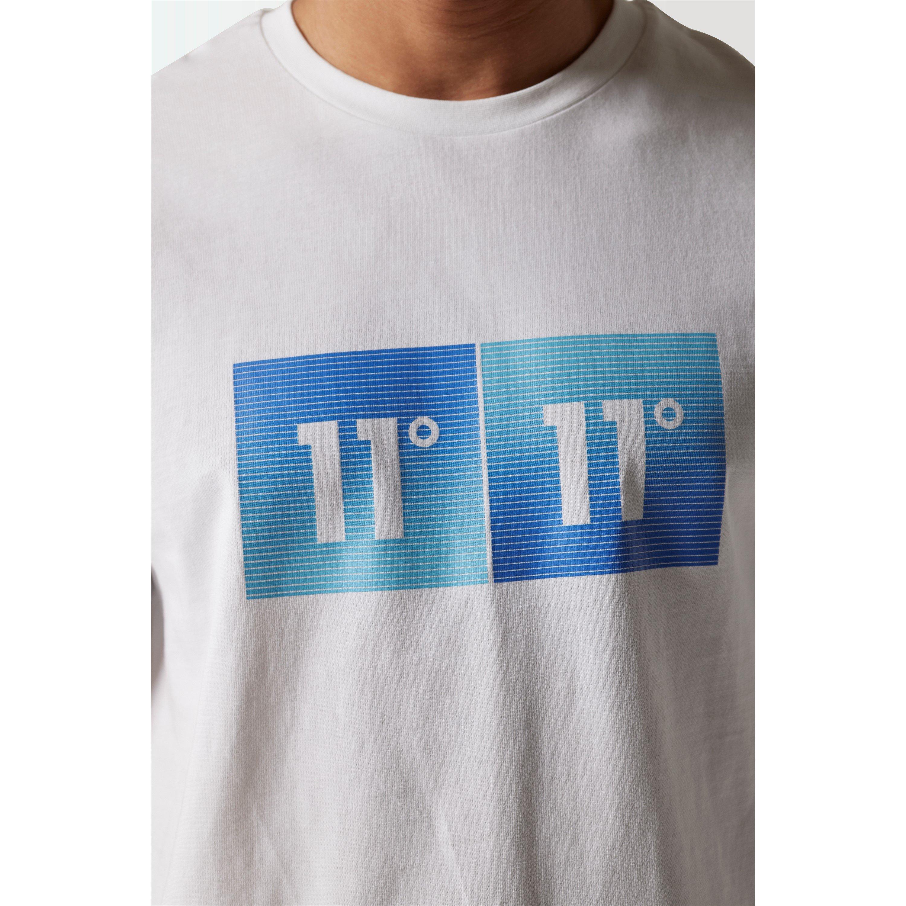 11 Degrees 11D Gradient Graphic T Shirt White