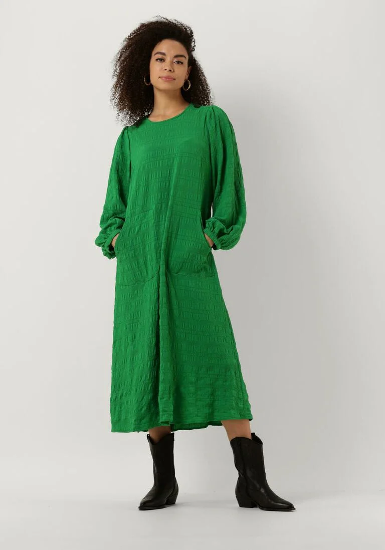 LOLLYS LAUNDRY groene lollys laundry maxi jurk lucas dress