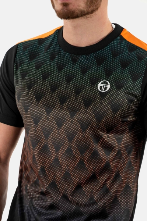 tee shirt sergio tacchini foresta 570-blk/drg