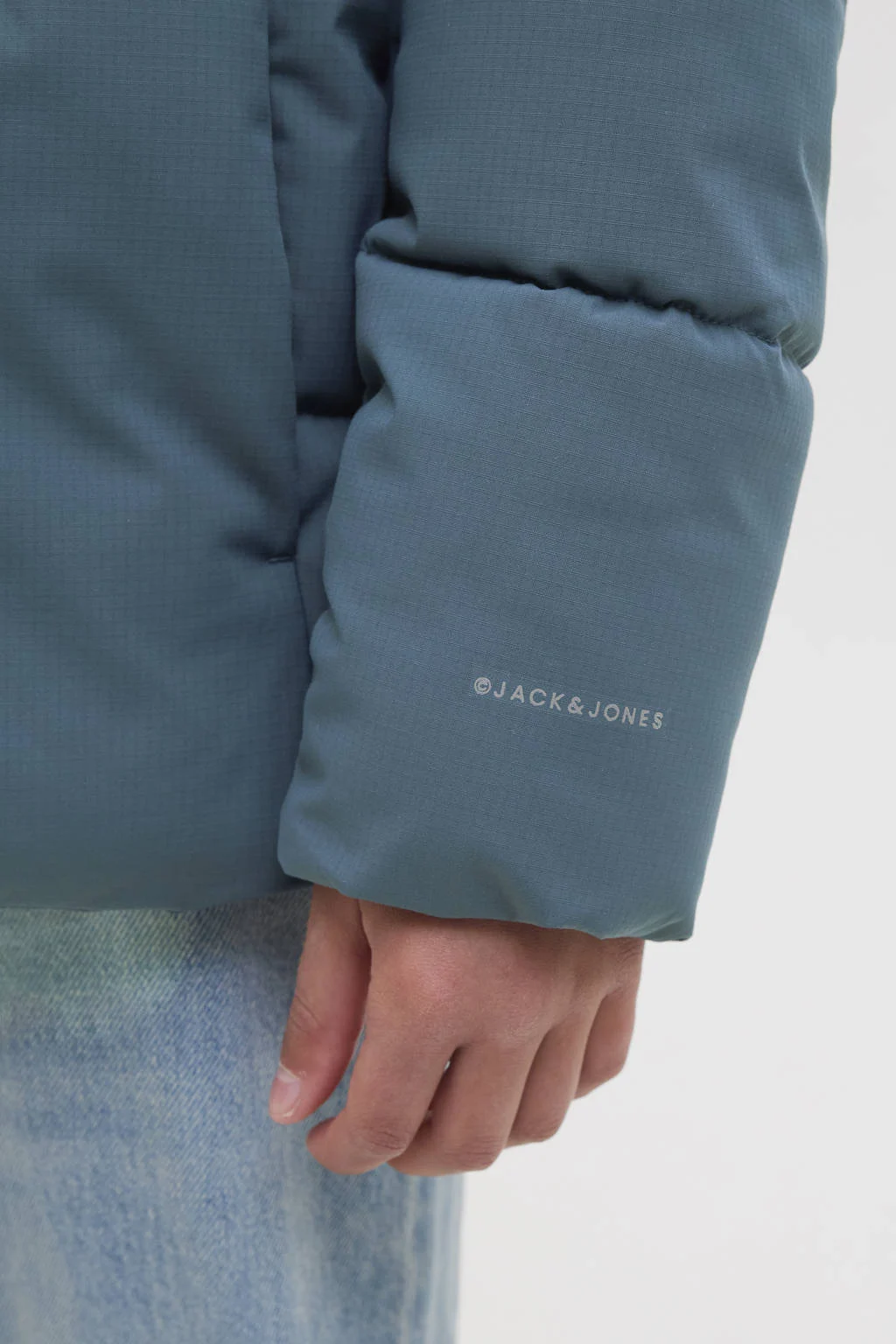 JACK & JONES JUNIOR gewatteerde jas blauw