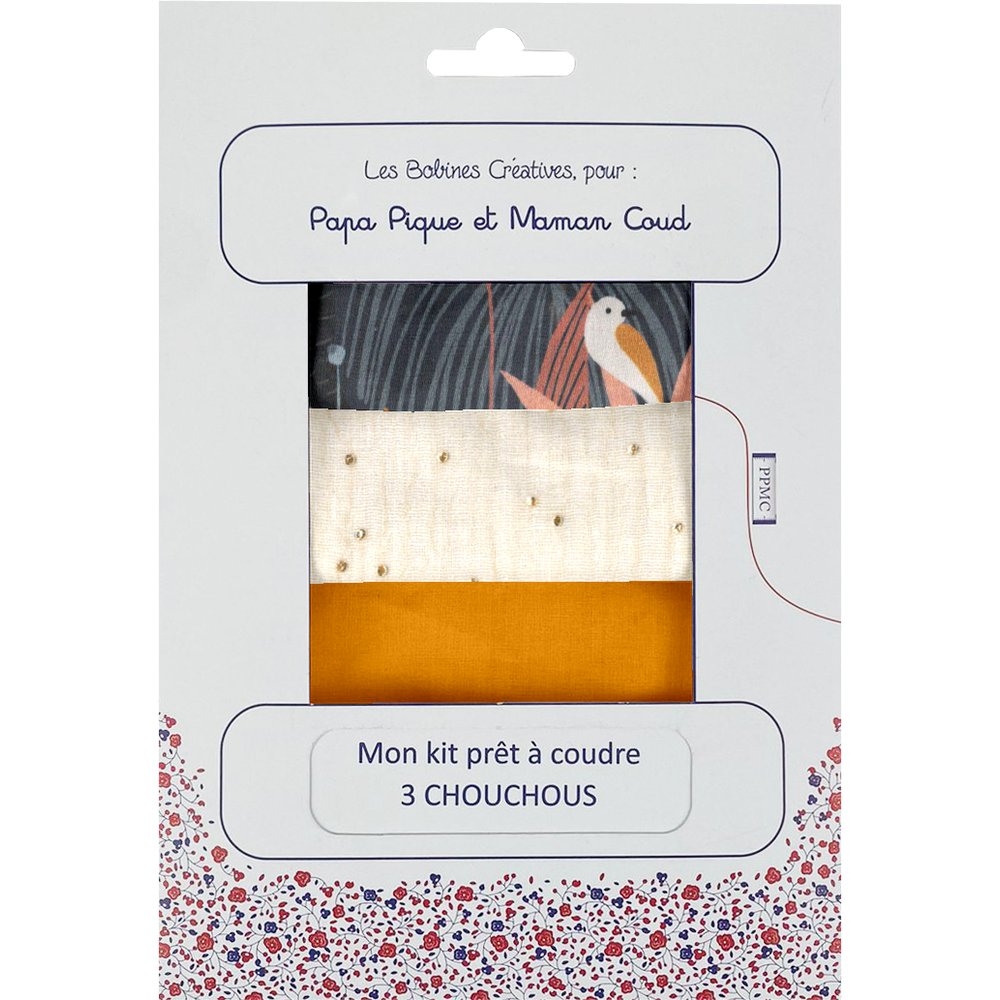 Kit Prêt À Coudre 3 Chouchous Paradis Sauvage