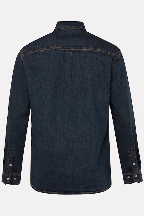 JP 1880 Jeanshemd, Langarm, Vintage-Look, Kentkragen, Modern Fit, bis 8 XL