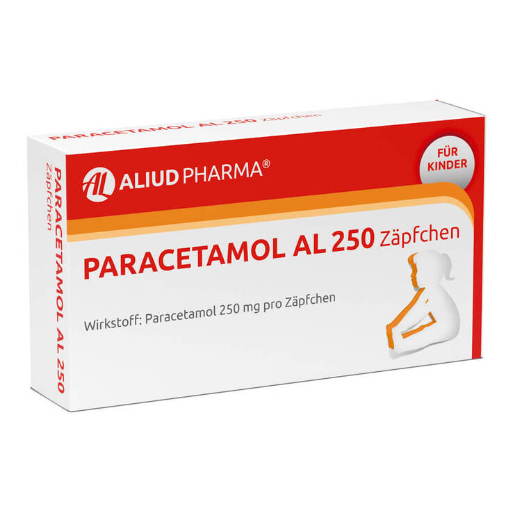 Paracetamol AL 250 Kleinkindersuppositorien, 10 St