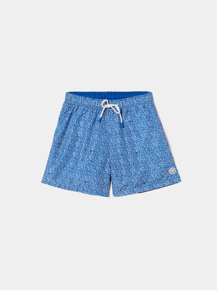 Calções de banho com estampado floral