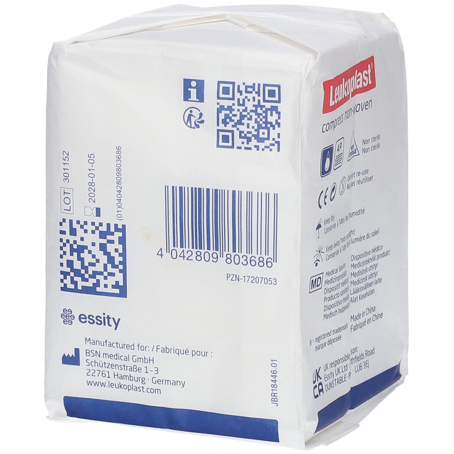 Leukoplast® compress non-woven 7,5 x 7,5 cm