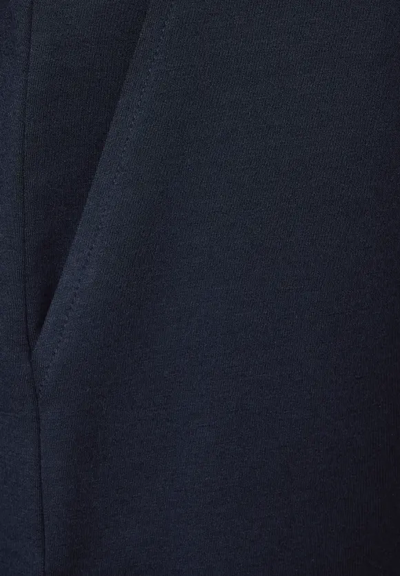 Big Kragen Sweatkleid - universal blue