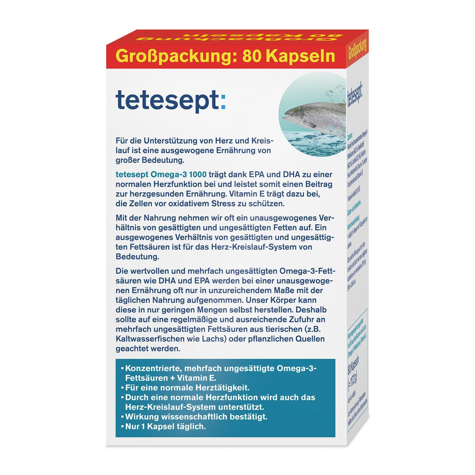 Tetesept Omega 3 Lachsöl 1000
