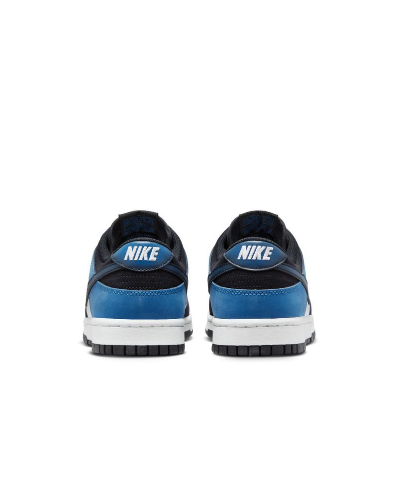 Chaussures Nike Dunk Low Retro Blanc/Noir/Bleu pour homme