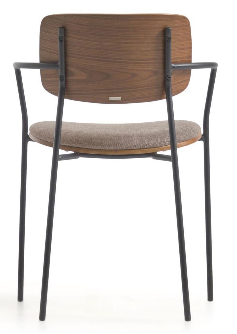 Kave Home Armlehnstuhl MAUREEN 4er Set Nussbaum