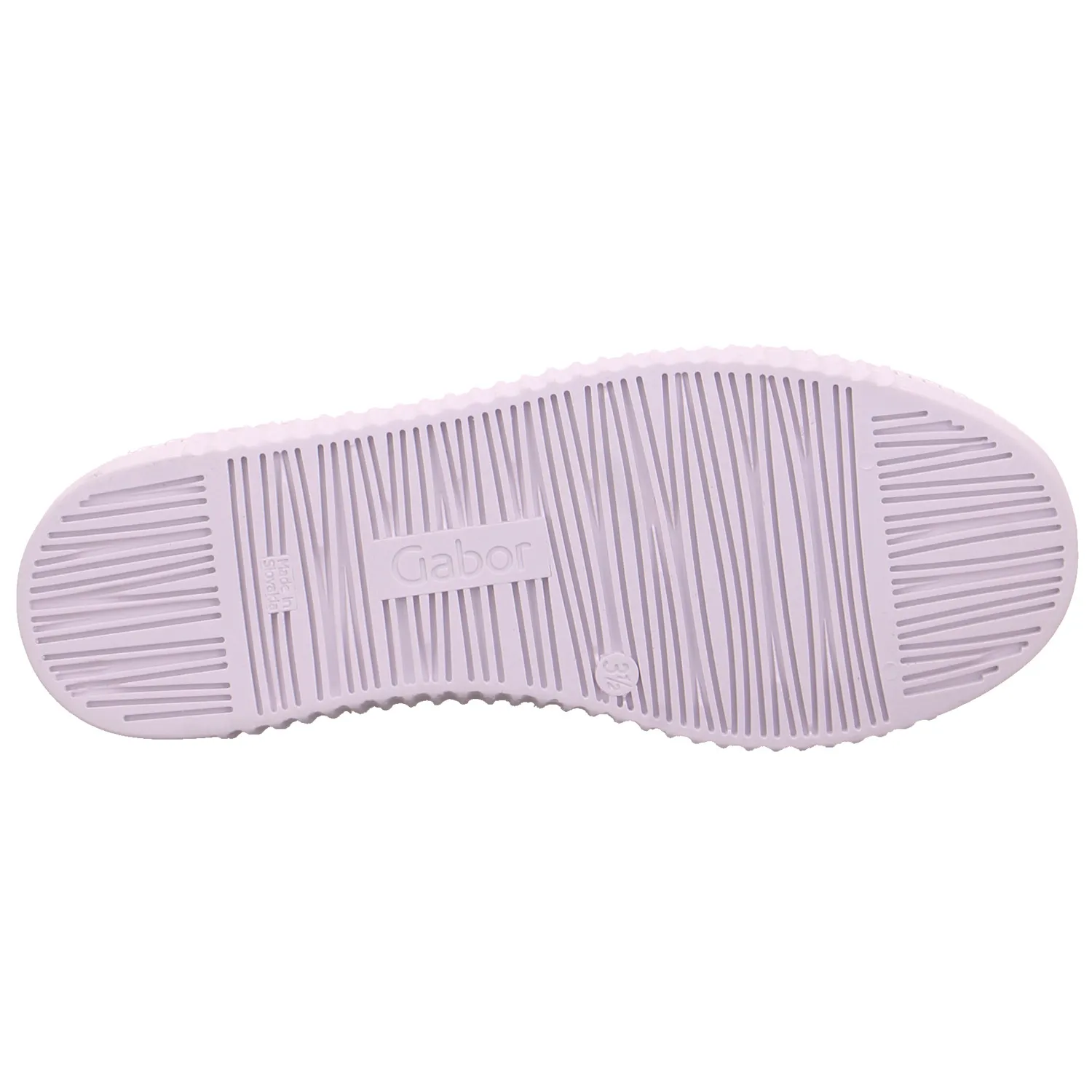 GABOR Sneaker Silber Leder  mit Wechselfussbett