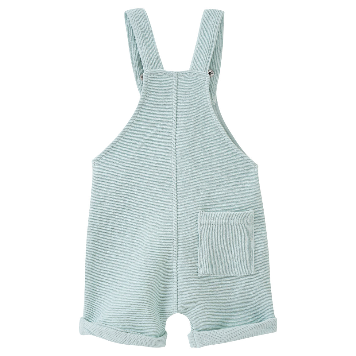 Topomini Newborn T-Shirt und Latzshorts im Set helltürkis / beige