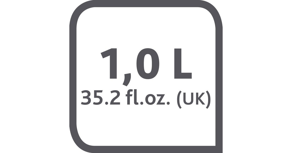 EmsaSAMBA Isoleerkan  (Rood/transparant, 1 Liter, Quick Press Sluiting)