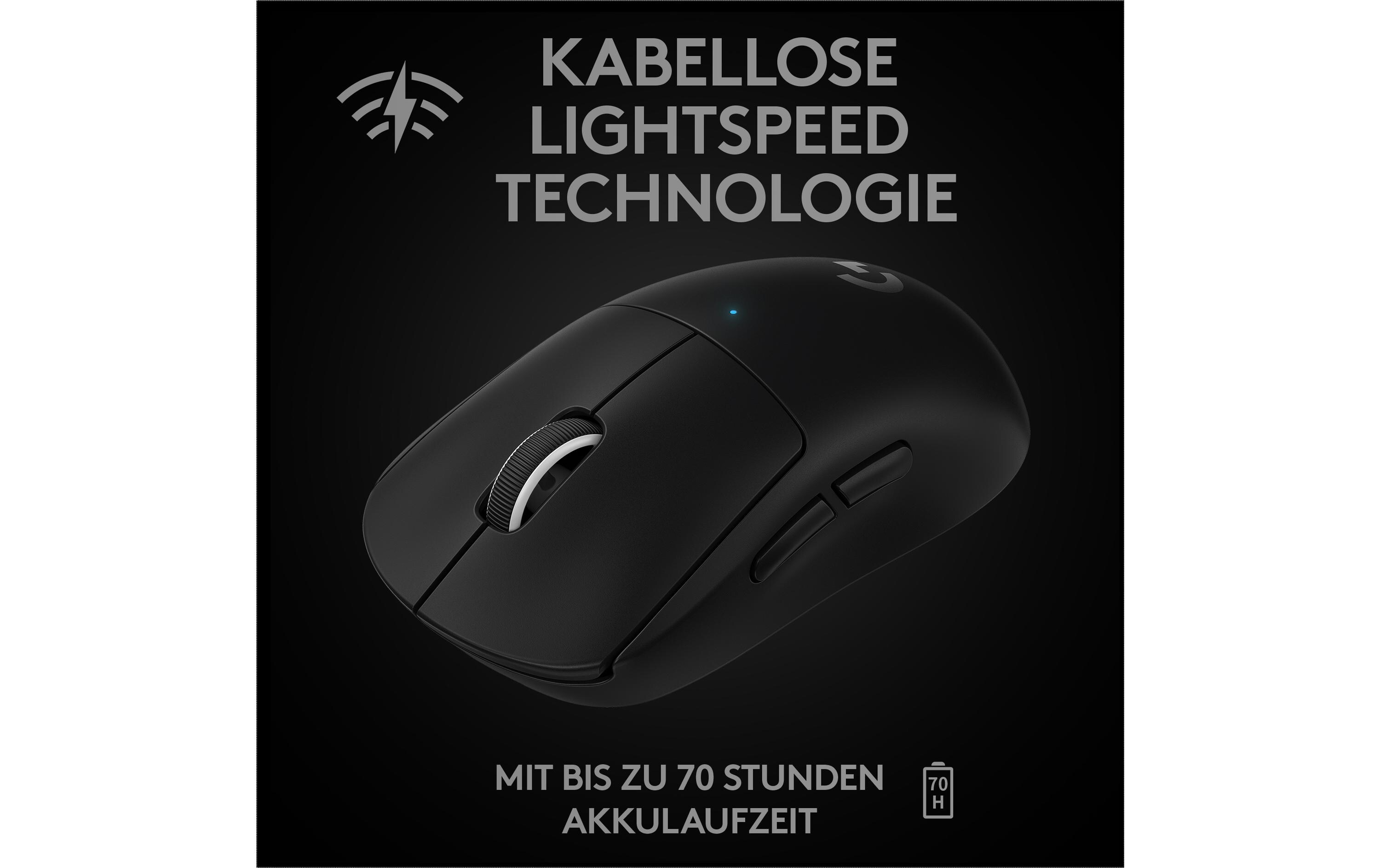 Gaming-Maus Pro X Superlight SchwarzExtrem leichte Gaming-Maus mit leistungsvoller Performance