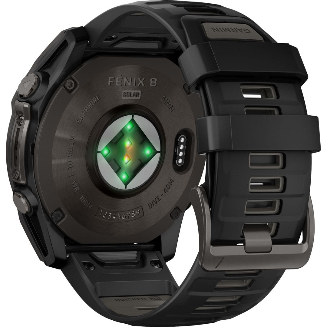 Garmin Fenix 8 - 51mm SOLAR Sapphire Graphit / Carbongrau