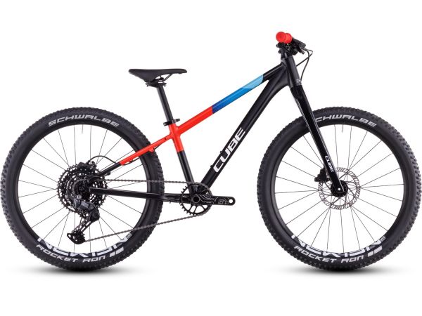 Cube Reaction 240 Pro Black - Børnecykel - 2025