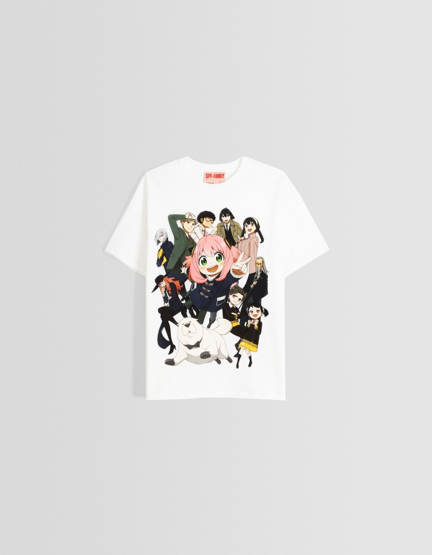 Camiseta de manga curta oversized estampada SPY x FAMILY