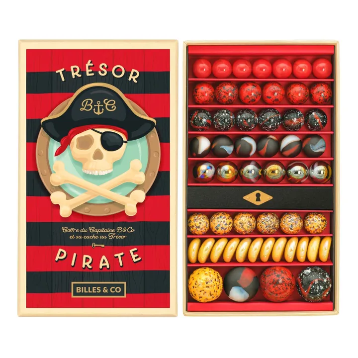 Billes & Co Coffret de 85 billes Trésor Pirate