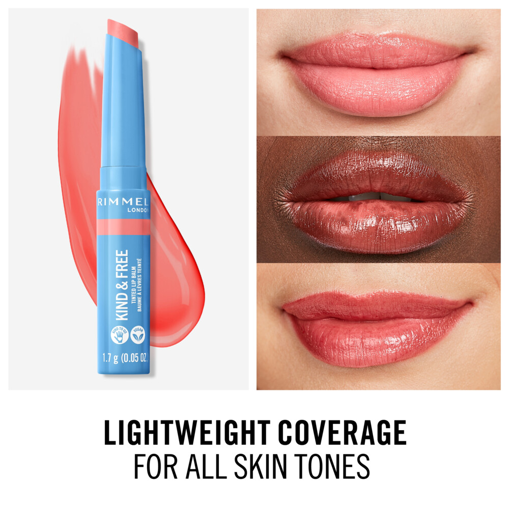 Rimmel Kind & Free Tinted Lipbalm Hibiscus Blaze 0044 gr