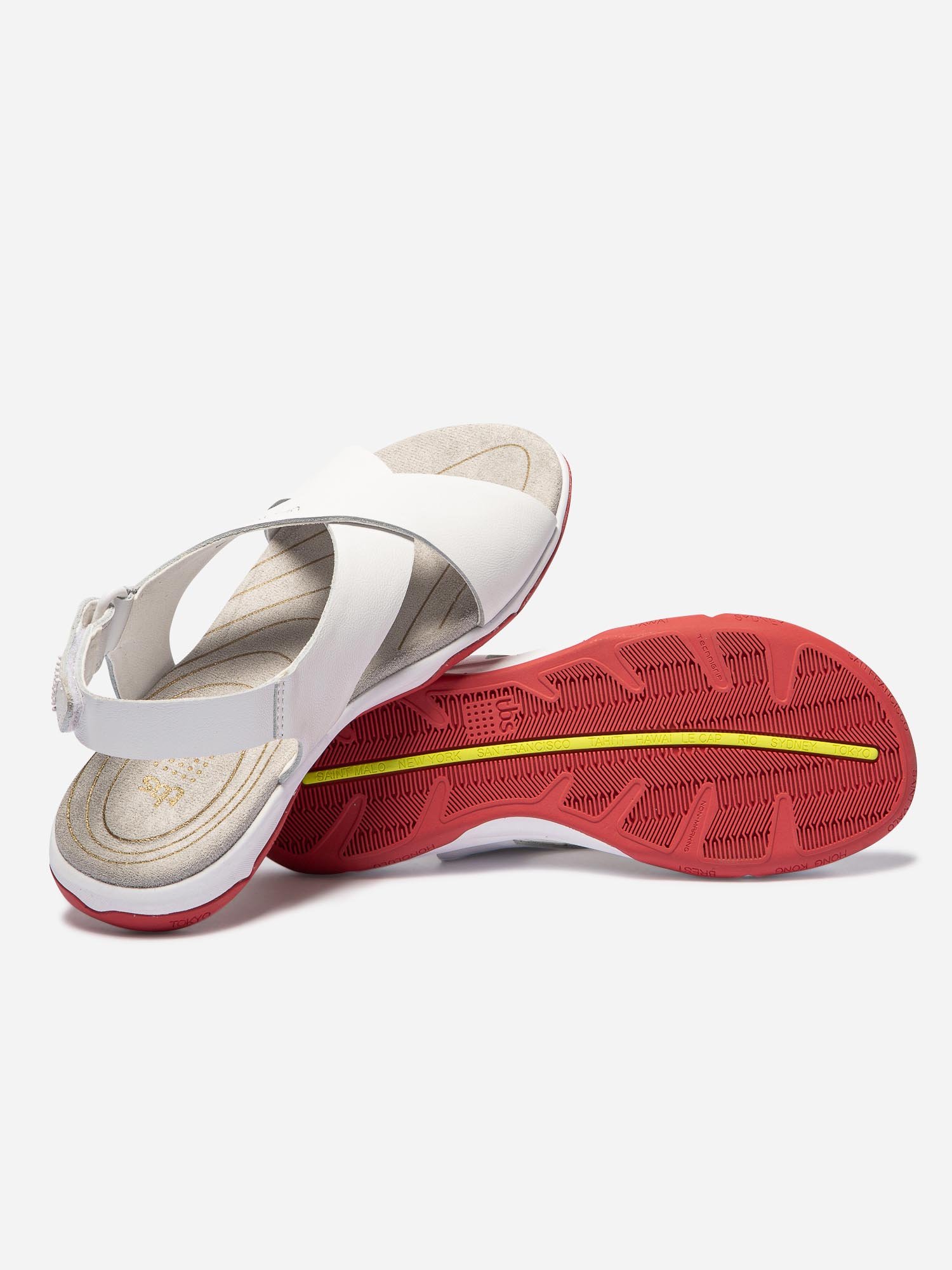Sandales Femme Semelle Technique Cuir Blanc