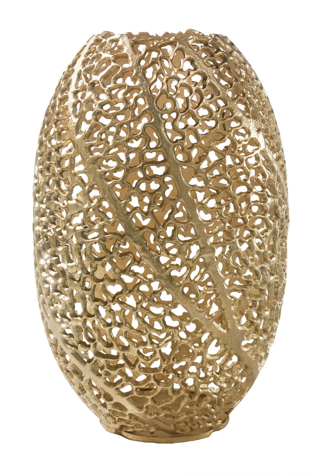 casaNOVA Windlicht 28 cm goldfarbig