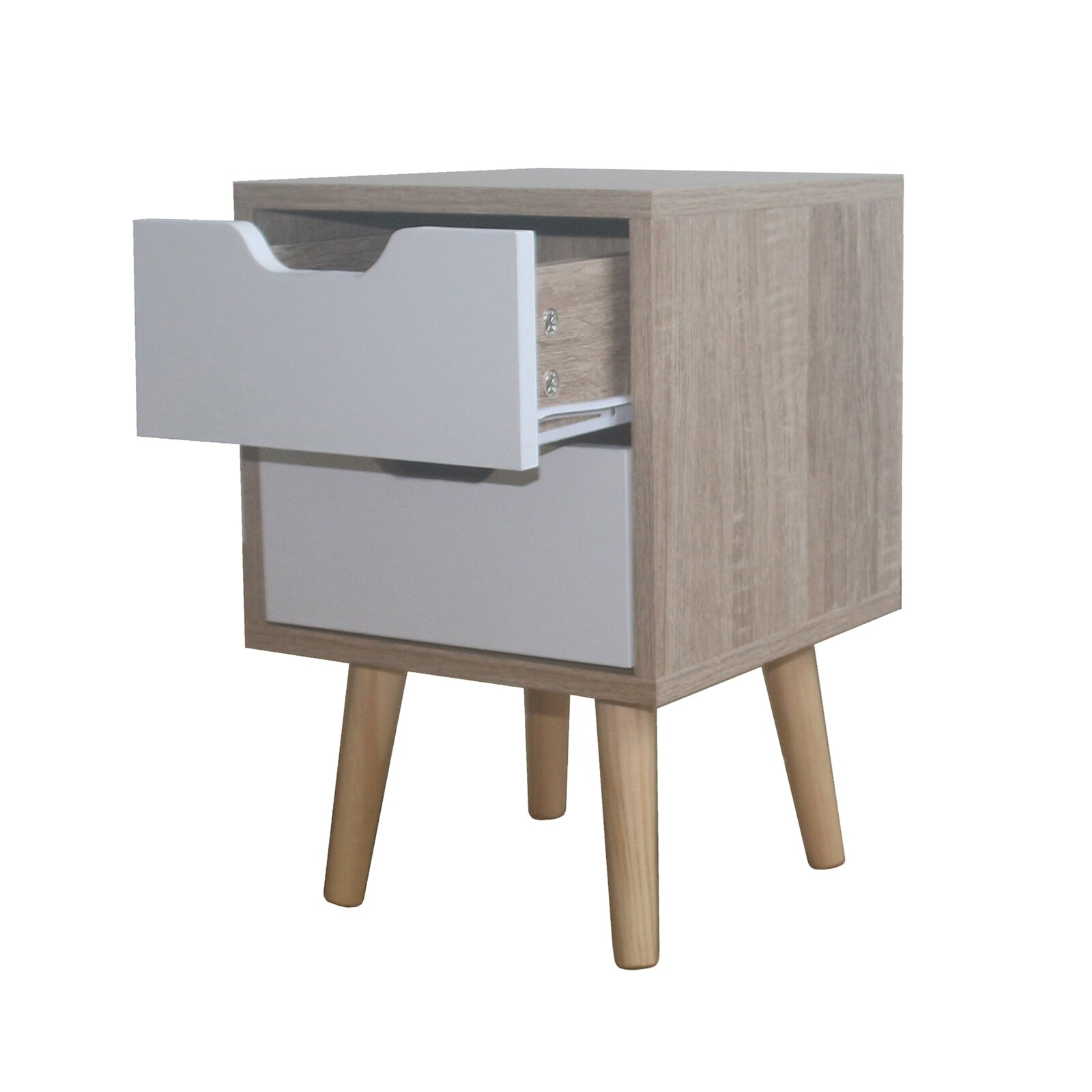 HTI-Living Nachtschrank 2 Schubladen Thekla 2945